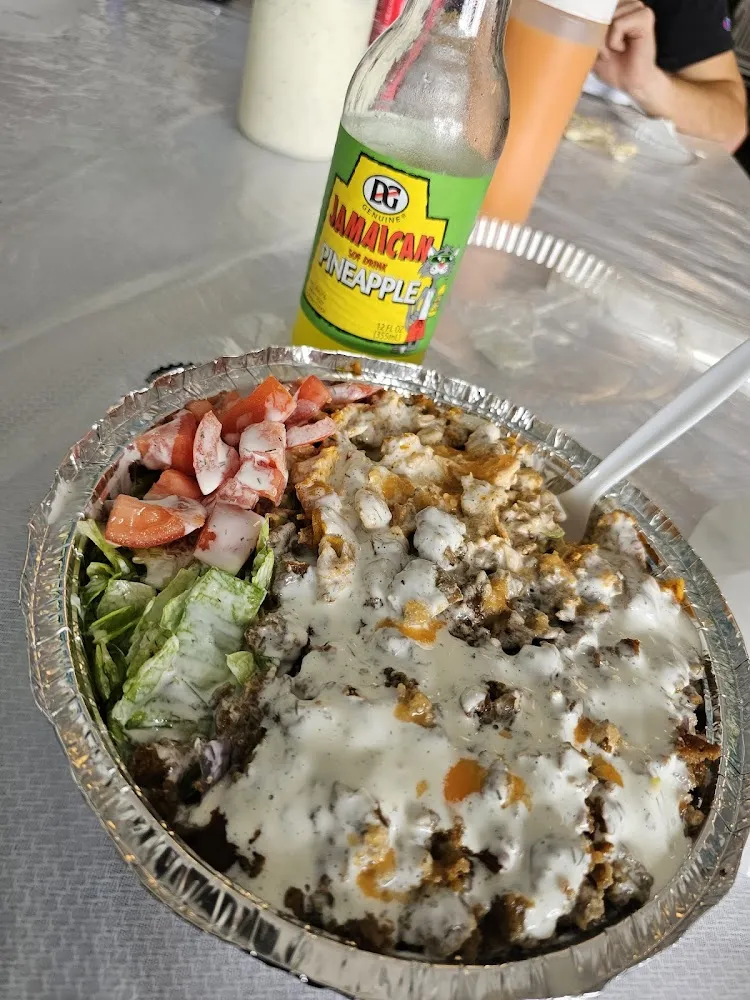 Combination Chicken and Lamb over Rice